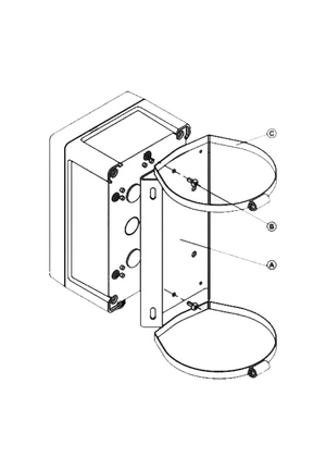 Кронштейн крепления видеокамер ТВК, термокожухов ТГБ и коробок монтажных КМ-1, КМ-2, КМ-3 на квадратные и круглые опоры ?, ? 115 ? 135 мм (Тахион) КС-1