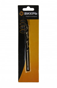 Сверло по металлу 10 мм P6M5 (1 шт. в блистере) (Вихрь) 73/10/6/6