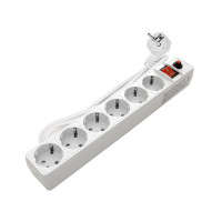 Сетевой фильтр ПВС 3х0.75 белый 1.8м (UNIVersal) 967U-3001