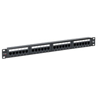 Патч-панель TERACOM PRO 19'' Cat.5E 1U неэкранированная UTP 24 порта RJ-45 Dual IDC (EKF) TRP-PPNL-5EUTP-1U24