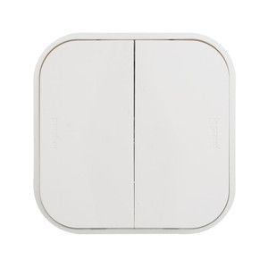 Выключатель 2-клавишный для открытой установки 10А белый QUTEO (IEK) 782202