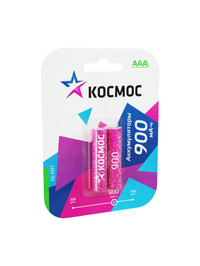 Аккумулятор 900мАч R03 NiMH (2хбл) (Космос) KOCR03NIMH(900MAH)