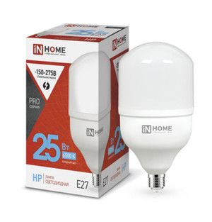 Лампа светодиодная LED-HP-PRO 25Вт 230В E27 6500К 2380Лм IN HOME (IN-HOME) 4690612031064