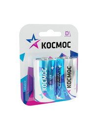 Батарейка  LR20 (D) 1.5V Alkaline 2BL (Космос) KOCLR20MAX2BL