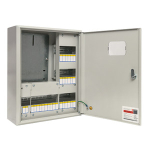 Щит учетно-распределительный навесной ЩРУн-3/30о IP31 однодверный с окном 500х400х160 (EKF) mb23-3/30-1