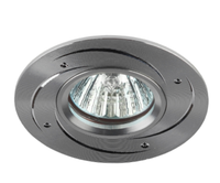 Светильник встраиваемый KL43 SL /1 литой алюминиевый MR16 12V/220V 50W серебро (100/2100) (ЭРА) Б0049562