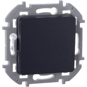 Выключатель 1-клавишный 10АХ безвинтовое крепление антрацит INSPIRIA (IEK) 673603