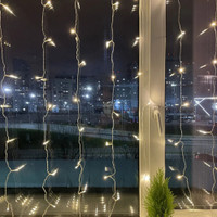 Гирлянда LED Дождь/Занавес 2 мx2 м теплый свет, 24V,IP44 ENOZ-2B (ЭРА) Б0041908