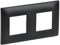 SKANDY Рамка 2-местная SK-F02Bl черный IEK (IEK) SK-M22-K02