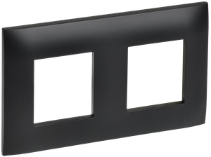 SKANDY Рамка 2-местная SK-F02Bl черный IEK (IEK) SK-M22-K02