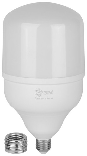 Лампа светодиодная высокой мощности LED 100 Вт 10000Лм 6500К T140 холодный E27/E40 (переходник) 170-265В LED POWER T140-100W-865-E27/E40 Green Line (ЭРА) Б0067055