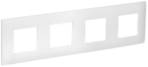 SKANDY Рамка 4-местная SK-F04W арктический белый IEK (IEK) SK-M42-K01