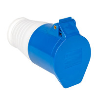 Розетка кабельная 16А 2Р+Е IP44 переносная 220В (EKF) ps-213-16-220