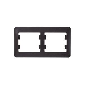 GLOSSA Рамка 2 поста горизонтальная шоколад (Systeme Electric) GSL000802