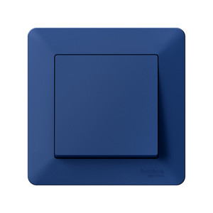 ATLASDESIGN AIR 1-постовая РАМКА, АКВАМАРИН/дымчатый черный (Systeme Electric) ATN221101