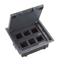 Люк MultiDeS на 12 модулей IP40 для фальшпола с монтажной коробкой тип MDK10 (Systeme Electric) MDK10112