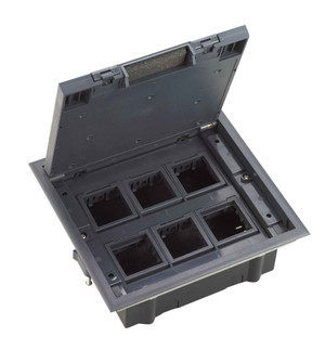 Люк MultiDeS на 12 модулей IP40 для фальшпола с монтажной коробкой тип MDK10 (Systeme Electric) MDK10112