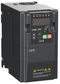 Преобразователь частоты A150 380В трехфазный 0,75 кВт 3А со встроенным тормозным модулем (ONI) A150-33-075HT