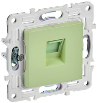 SKANDY Розетка компьютерная RJ45 кат.5E SK-K01G мятный IEK (IEK) SK-K10-1-K06