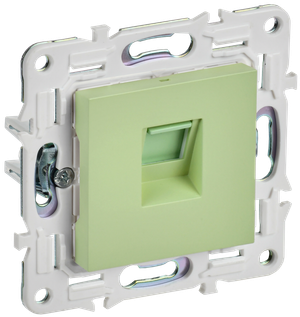 SKANDY Розетка компьютерная RJ45 кат.5E SK-K01G мятный IEK (IEK) SK-K10-1-K06