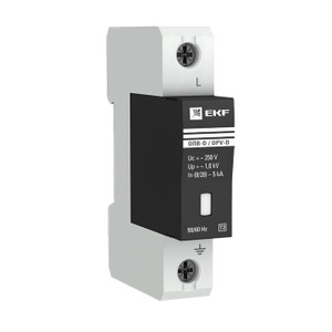 Ограничитель перенапряжения импульсный ОПВ-D 1п 5кА 230В (EKF) opv-d1