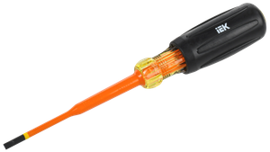 Отвертка диэлектрическая SLIM SL4,0х100 Т3 ARMA2L 5 (IEK) A2L5-SC31-T3-SL-40-100