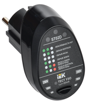 Тестер розеток ST02D ARMA2L 5 (IEK) A2L5-ST14-02