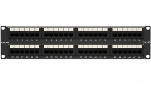Патч-панель 192UCAT5E 48 портов RJ45 неэкранированная (DKC) RN5PPU242