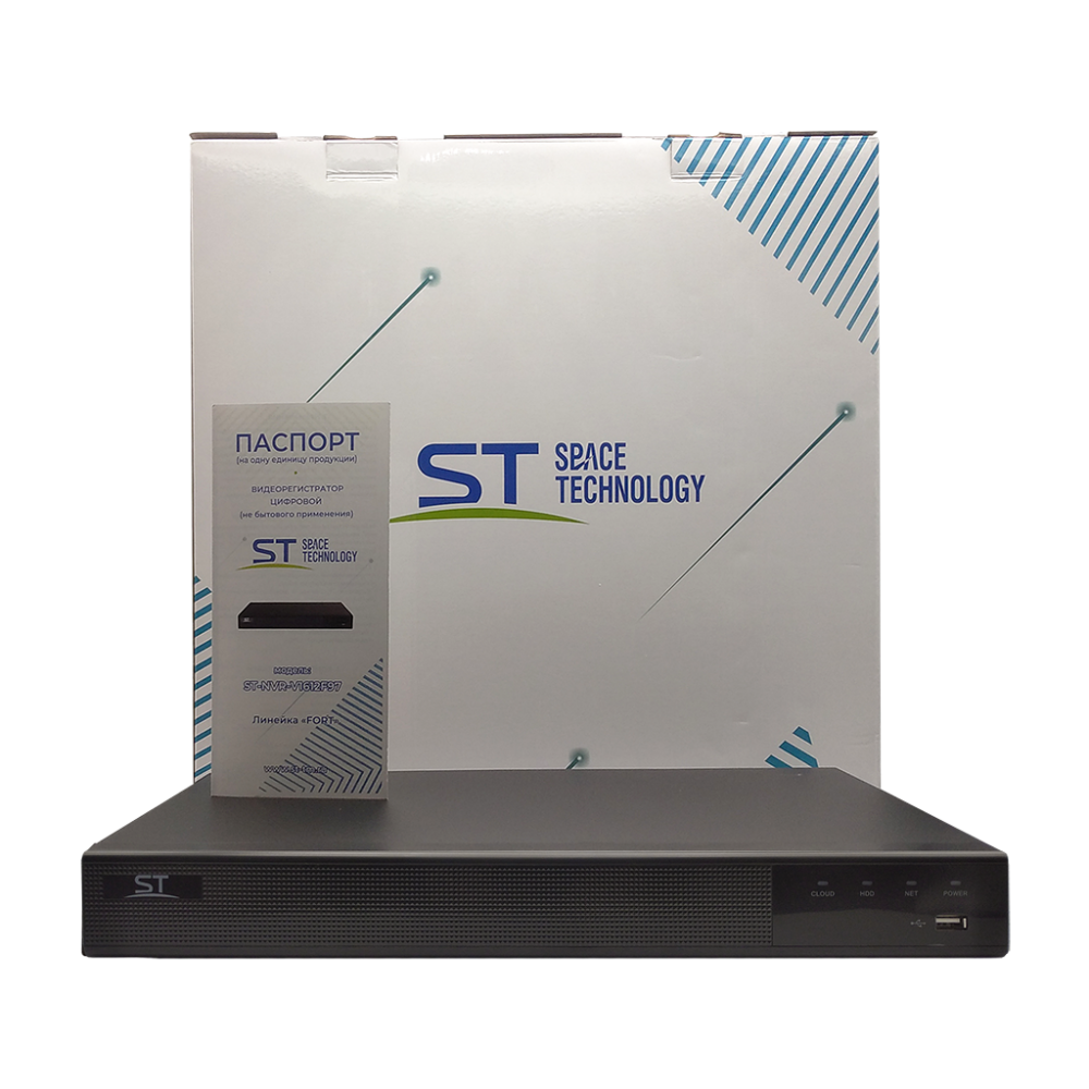 Видеорегистратор IP 16-канальный до 12Mp  2 HDD (Space Technology) ST-NVR-V1612F97 FORT