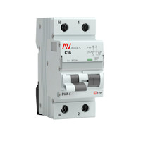Автомат дифференциальный DVA-6 1P+N 16А (C) 30мА (AC) 6кА AVERES (EKF) rcbo6-1pn-16C-30-ac-av