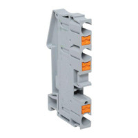 Клеммная колодка пружинная 6 Push-in 3 вывода серая (EKF) PIT-6-3