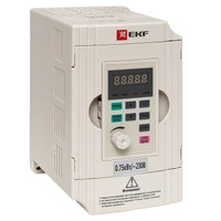 Преобразователь частоты 0.75/1.5кВт 1х230В VECTOR-100 (EKF) VT100-0R7-1B