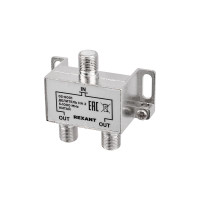 Делитель ТВ х 2 под F разъём 5-1000 МГц, (REXANT) 05-6001