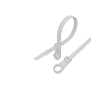 Хомут-стяжкa нейлоновая под винт 100x3,6 мм, белая, 100 шт (REXANT) 07-0104