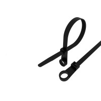 Хомут-стяжкa нейлоновая под винт 100x3,6 мм, черная, 100 шт (REXANT) 07-0105