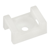 Площадка для крепления стяжки (ПС-2) 22x16 мм, белая, 10 шт, (REXANT) 07-2102-10