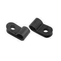 Скоба кабельная под винт 5 мм, черная, 50 шт (REXANT) 07-4405-1