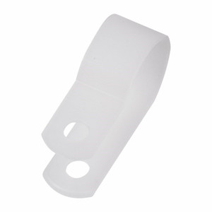 Скоба кабельная белая под винт 16мм упаковка (50 шт/уп) (REXANT) 07-4416