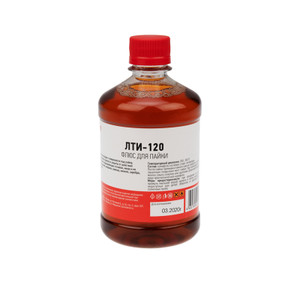 Флюс для пайки, ЛТИ-120, 500 мл, флакон (REXANT) 09-3628