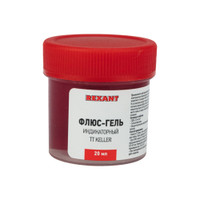 Флюс для пайки, гель TT KELLER индикаторный, 20 мл, банка (REXANT) 09-3692