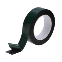 Двухсторонний скотч, черная, вспененная ЭВА основа, 30 мм, ролик 5 м (REXANT) 09-6130