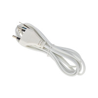 Шнур сетевой 2х0,75 мм, 1,8 м белый (REXANT) 11-1147