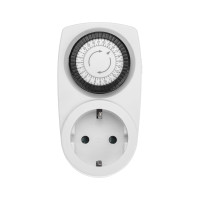 Розетка с таймером (суточная) механическая IP20 16А 3500Вт (REXANT) 11-6001