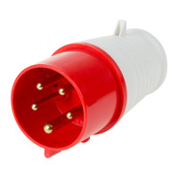 Вилка 025 переносная 3Р+РЕ+N 32А 380В IP44 (REXANT) 11-8905