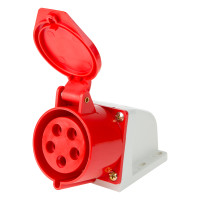 Розетка 125 стационарная 3Р+РЕ+N 32А 380В IP44 (REXANT) 11-8914