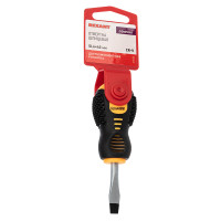 Отвертка шлицевая SL6х40 мм, двухкомпонентная рукоятка (REXANT) 12-4725