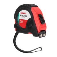 Рулетка измерительная прорезиненный корпус, магнитная , 5 м х 19 мм (REXANT) 12-9014