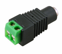 Разъем питания гнездо 2.1х5.5 с клеммной колодкой, (REXANT) 14-0315