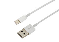 Кабель USB-Lightning для iPhone, PVC, 1mУстройство зарядное, ОРИГИНАЛ (чип MFI), 18-0000, (REXANT)