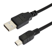 Кабель mini USB - USB A, 0.2м., черный, (REXANT) 18-1131-2